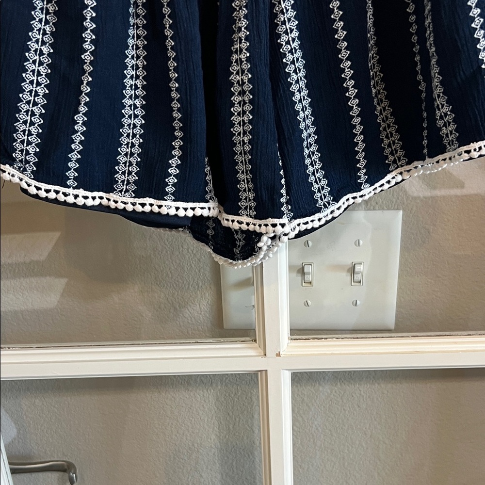 Lulu's Navy and White Striped Jumpsuit - Picture 2 of 10